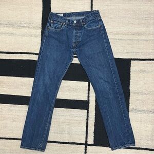 Levi’s Premium Faded 501 Dark Wash Jeans - 29x29